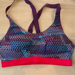 Colorful Patterned Sports Bra